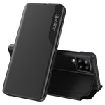 Husa Tip Carte, Techsuit, Samsung Galaxy A12, Negru