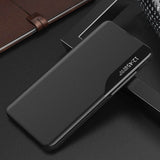 Husa Tip Carte, Techsuit, Samsung Galaxy A12, Negru