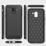 Husa Carbon, Samsung Galaxy J6+, Negru