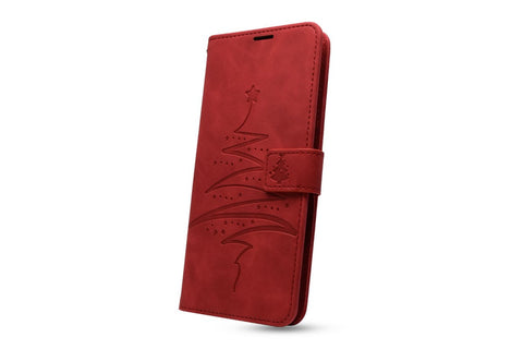 Husa Forcell Mezzo, Samsung Galaxy S20 FE / S20 FE 5G, tip carte, model de Craciun, rosu