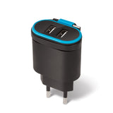 Incarcator de perete Forever, Type C, 2 intrari USB, 2.4A, negru