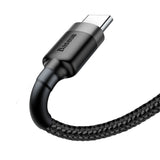 Cablu Baseus, USB la Type-C, 2M, 2A, Negru-Gri