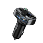 Modulator FM Bluetooth, Baseus, Incarcator Auto USB X2, Negru