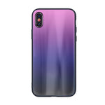Husa Aurora Glass, Samsung Galaxy A12/M12, Roz-Negru