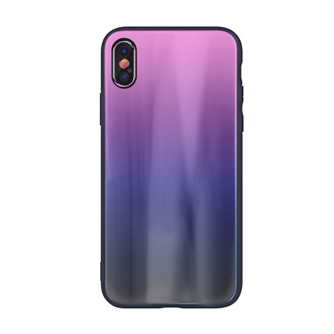 Husa Aurora Glass, Huawei P40 Lite, Roz-Negru