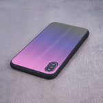 Husa Aurora Glass, Samsung Galaxy A12/M12, Roz-Negru