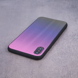 Husa Aurora Glass, Samsung Galaxy A12/M12, Roz-Negru