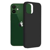Husa Silicon, Techsuit, iPhone 12/12 Pro, Negru