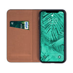 Husa Tip Carte, Piele Naturala, Samsung Galaxy A12/M12, Negru