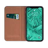 Husa Tip Carte, Piele Naturala, Samsung Galaxy A12/M12, Negru