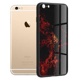 Husa Glaze Glass, Techsuit, iPhone 6 Plus, Nebula Rosu