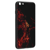 Husa Glaze Glass, Techsuit, iPhone 6 Plus, Nebula Rosu