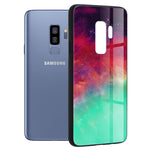 Husa Glaze Glass, Techsuit, Samsung Galaxy S9 Plus, Fiery Ocean