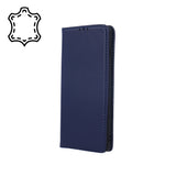 Husa Tip Carte, Piele Originala, Samsung Galaxy S10 Lite, Albastru Inchis