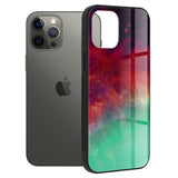 Husa Glaze Glass, Techsuit, iPhone 12 Pro Max, Fiery Ocean