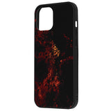 Husa Glaze Glass, Techsuit, iPhone 12 Pro Max, Rosu Nebula