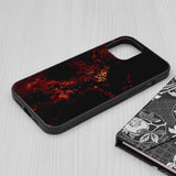 Husa Glaze Glass, Techsuit, iPhone 12 Pro Max, Rosu Nebula