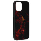 Husa Glaze Glass, Techsuit, iPhone 12 Pro Max, Rosu Nebula
