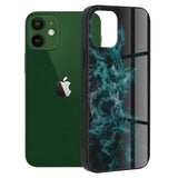 Husa Glaze Glass, Techsuit, iPhone 12/ 12 Pro, Blue Nebula