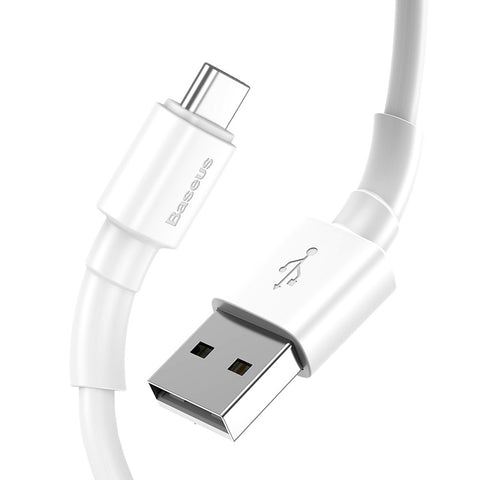 Cablu, Baseus, Mini, Type-C USB, Alb