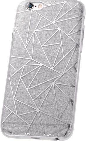 Husa Samsung Galaxy  S8 Fashion Glitter Geometric Argintiu