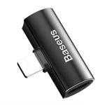 Adaptor Baseus, 2 porturi Lighting, Negru