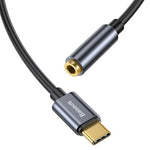 Adaptor Audio Baseus L54, USB-C la  Jack 3,5 mm, Negru/ Gri