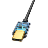 Adaptor Audio Baseus L54, USB-C la  Jack 3,5 mm, Negru/ Gri