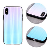 Husa Aurora Glass, Samsung Galaxy A52 4G/ A52 5G, Roz-Albastru