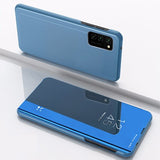 Husa Tip Carte, Clear View, Samsung Galaxy S20 Ultra, Albastru