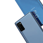 Husa Tip Carte, Clear View, Samsung Galaxy S20 Ultra, Albastru