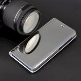 Husa Flip Tip Carte  Samsung Galaxy A40 Smart Clear View Argintiu