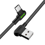 Cablu USB, McDodo, USB la Type-C, 3M, Negru