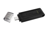 Stick de Memorie, Kingston, Pendrive DT70, Type-C, 64GB, Negru