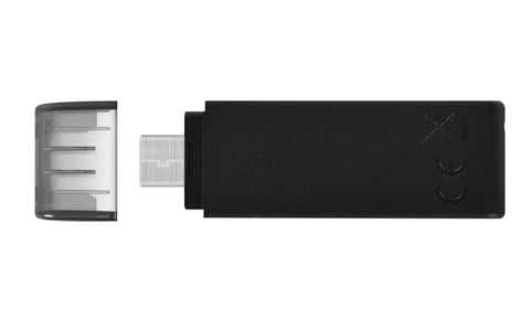 Stick de Memorie, Kingston, Pendrive DT70, Type-C, 64GB, Negru