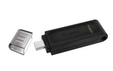 Stick de Memorie, Kingston, Pendrive DT70, Type-C, 128GB, Negru