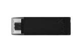 Stick de Memorie, Kingston, Pendrive DT70, Type-C, 128GB, Negru