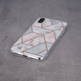 Husa Silicon, Xiaomi Redmi 9A/9AT/9i, Print de Marmura, Roz
