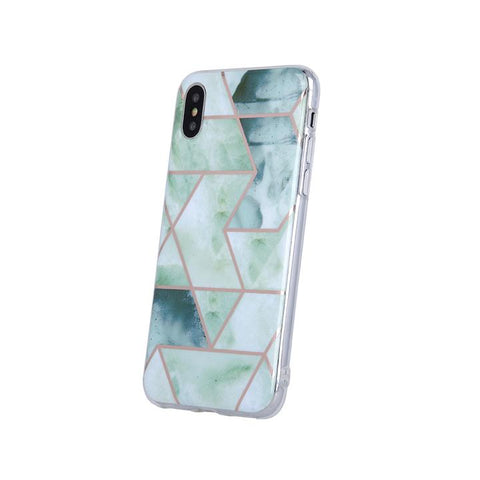 Husa Silicon, Samsung Galaxy A50/A50S/A30/A30S, Verde-Marmura