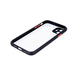 Husa Defender Hybrid, iPhone 12/12 Pro, Transparent cu Negru