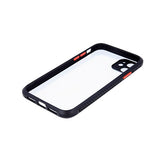 Husa Defender Hybrid, iPhone 12/12 Pro, Transparent cu Negru