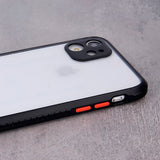 Husa Defender Hybrid, iPhone 12/12 Pro, Transparent cu Negru