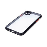 Husa Defender Hybrid, iPhone 12/12 Pro, Transparent cu Negru