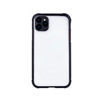 Husa Defender Hybrid, iPhone 12/12 Pro, Transparent cu Negru