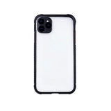 Husa Defender Hybrid, iPhone 12/12 Pro, Transparent cu Negru