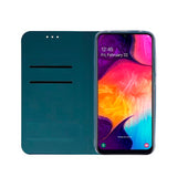 Husa Tip Carte, Smart Skin Huawei Y5P, Verde inchis