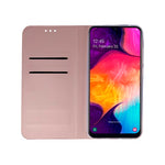 Husa Tip Carte, Smart Skin Huawei Y5P, Rose Gold