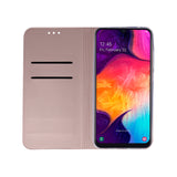 Husa Tip Carte, Smart Skin, Huawei P30 Lite, Roz-Auriu