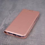 Husa Tip Carte, Smart Skin Huawei Y5P, Rose Gold