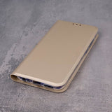 Husa Tip Carte, Smart Skin Huawei Y6P, Auriu